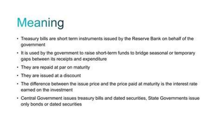 Are treasury bills issued at a discount?