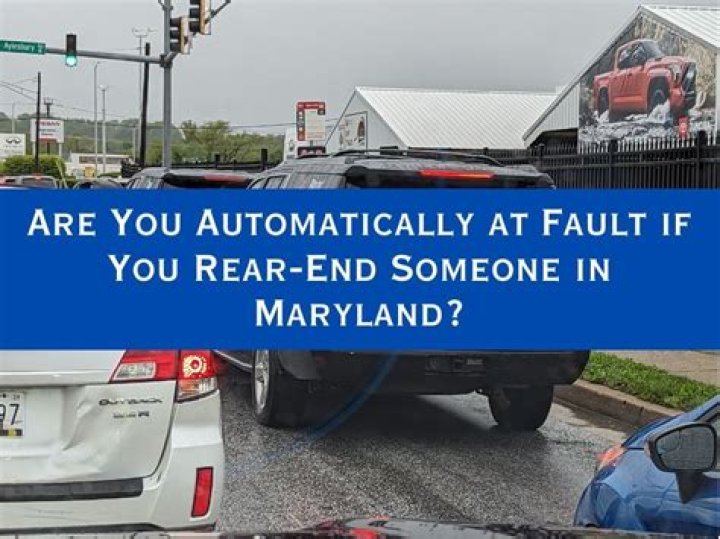 Are you automatically at fault if you back into someone?