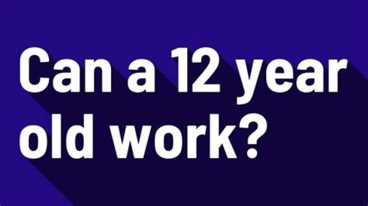 Can a 12 year old work in BC?