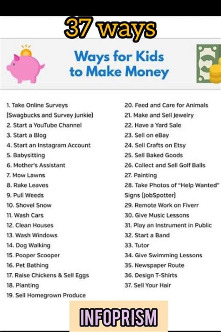 Can a 9 year old make money?