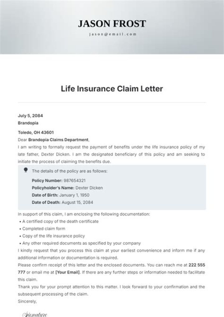 Can a life insurance claim be handled by an estate executor?