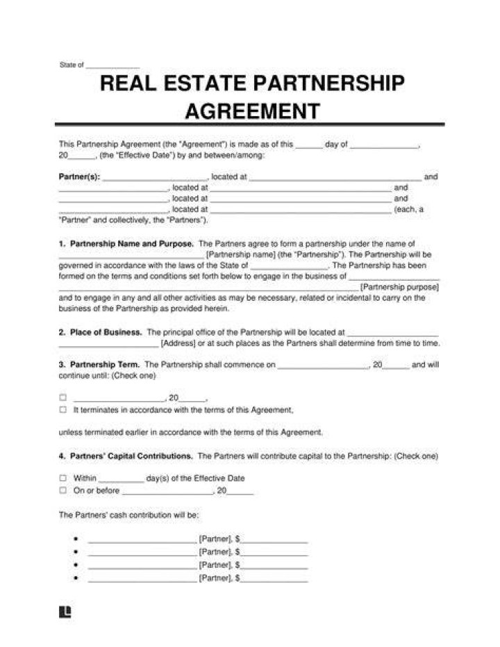 Can a partnership purchase property?