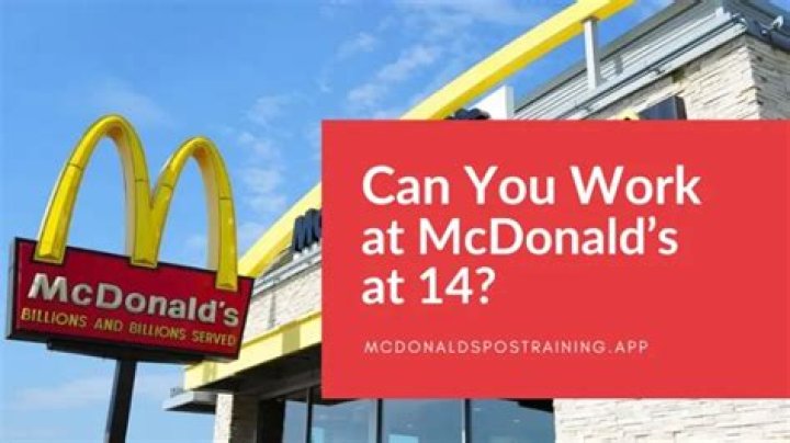 Can I work at McDonalds at 14 in Arkansas?