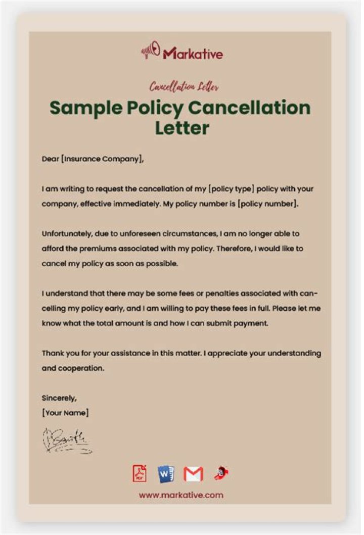 Can my insurance company charge me to cancel my policy?