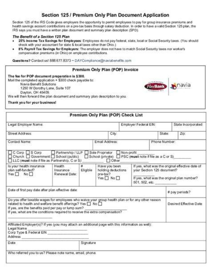 Do I need a Section 125 plan document?