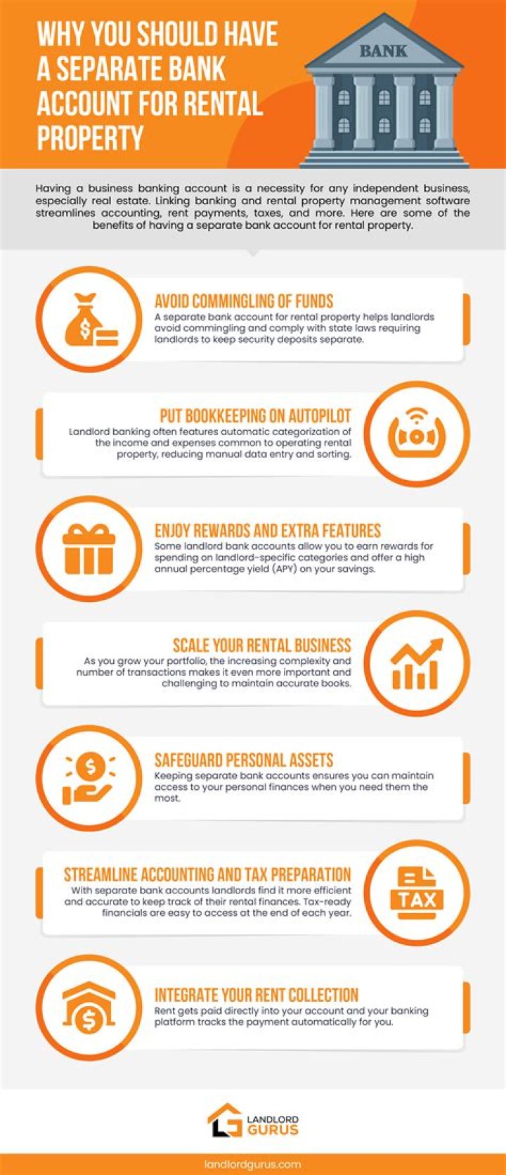 Do you need a separate bank account for rental income?