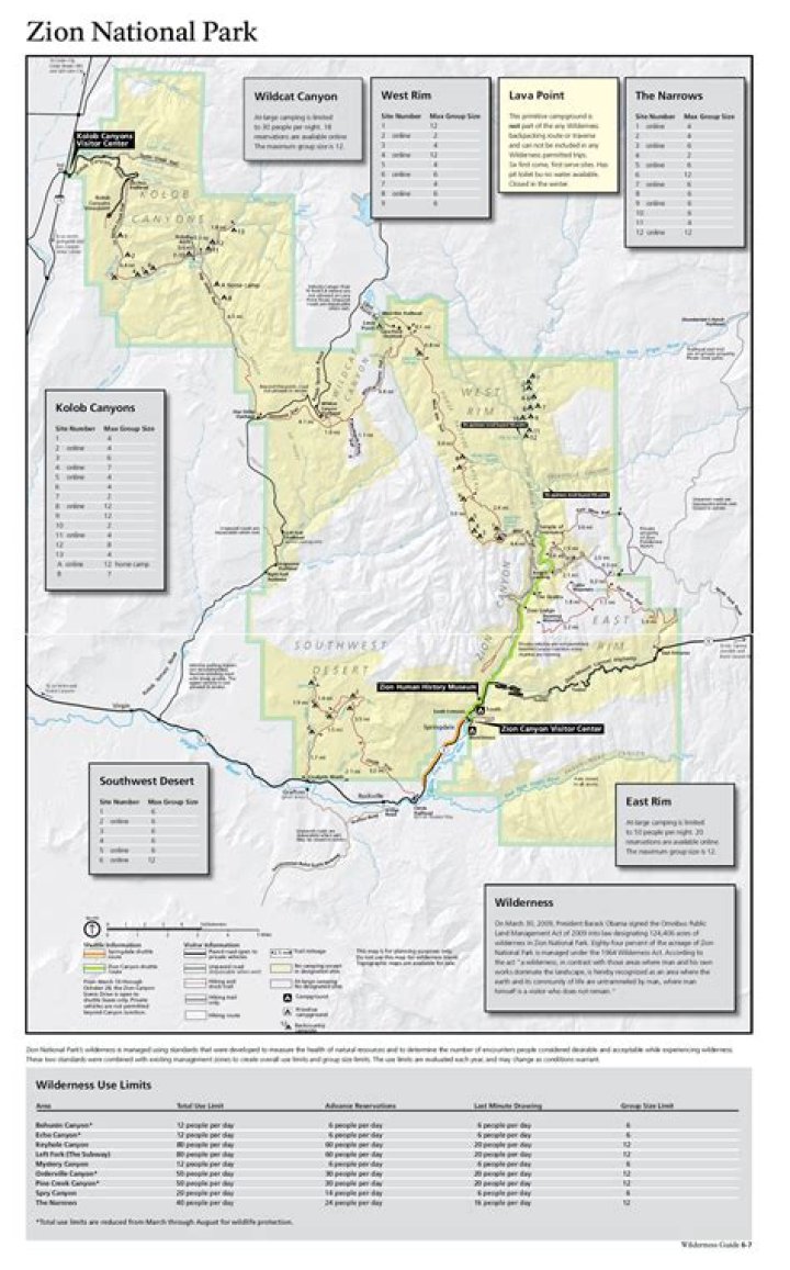 Do you need permits for Zion?