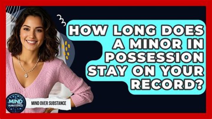 Does minor in possession stay on your record?