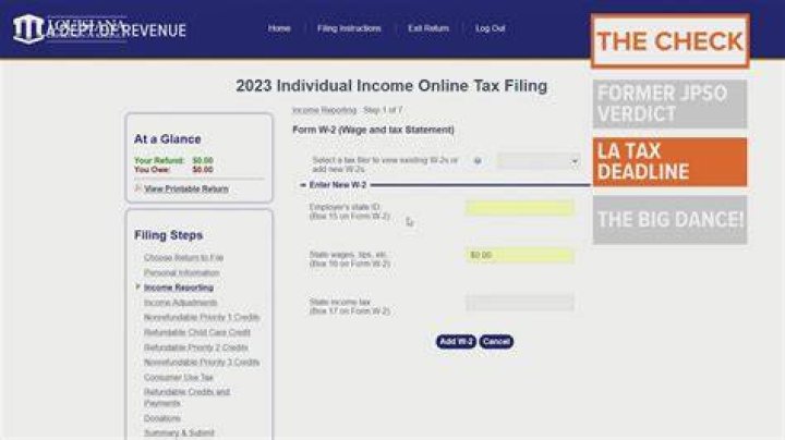 Has Louisiana extended tax filing deadline?