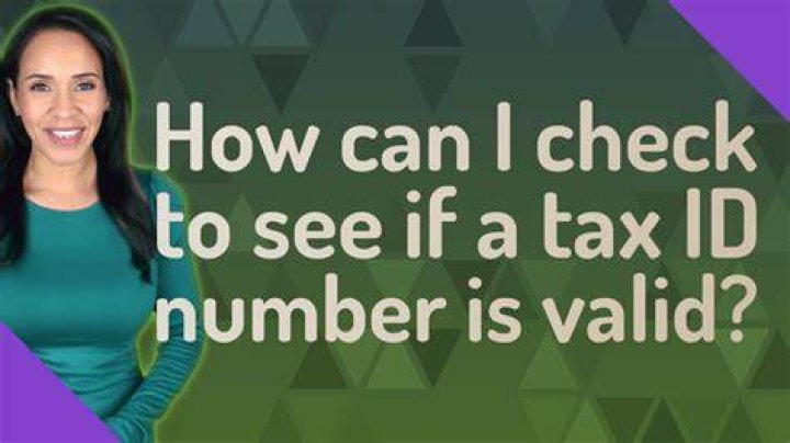 How can I check to see if a tax ID number is valid?