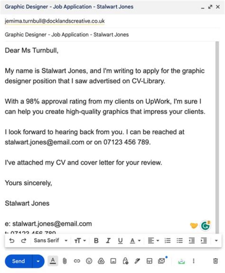 How can I send my CV through website?