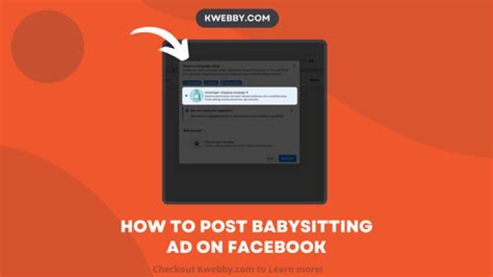 How do I advertise babysitting on Facebook marketplace?