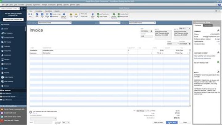 How do I change the start date of my business in QuickBooks?