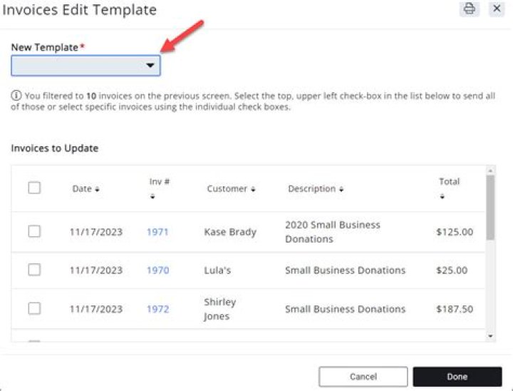 How do I edit an existing invoice?
