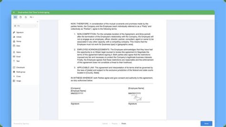 How do I electronically sign an online form?
