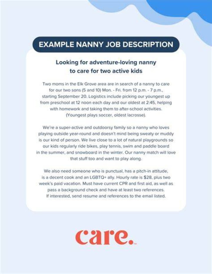How do I find a nanny job?