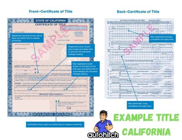 How do I get my title and license in California?