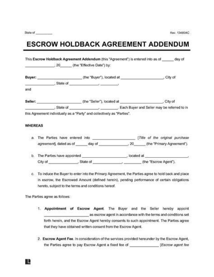 How do I hold my rent in escrow?