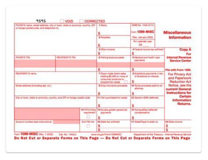 How do I report a 1099 easement?