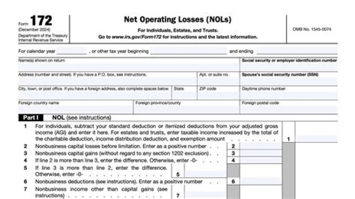 How do I report NOL on my taxes?