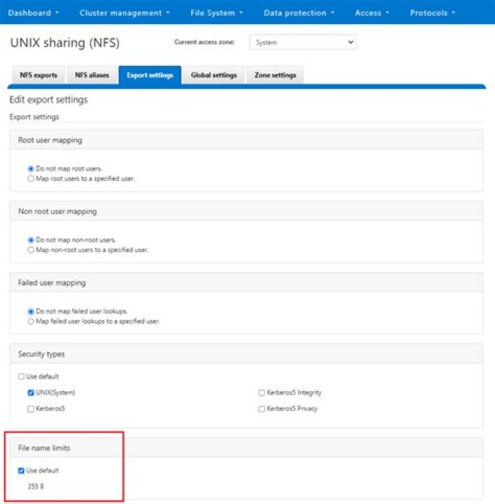 How do I view NFS exports?