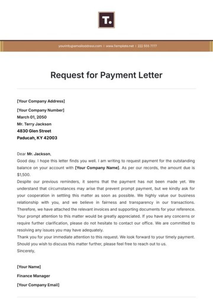 How do I write a letter requesting pending salary?