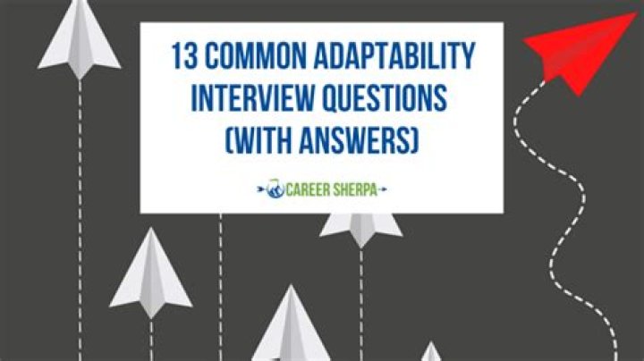 How do you answer adaptability questions?