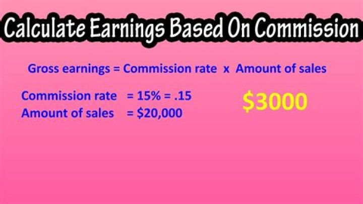 How do you calculate sales commission?