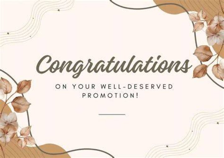 How do you congratulate your husband on his promotion?