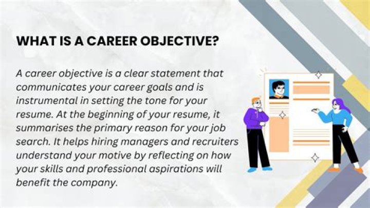 How do you describe your career objective?