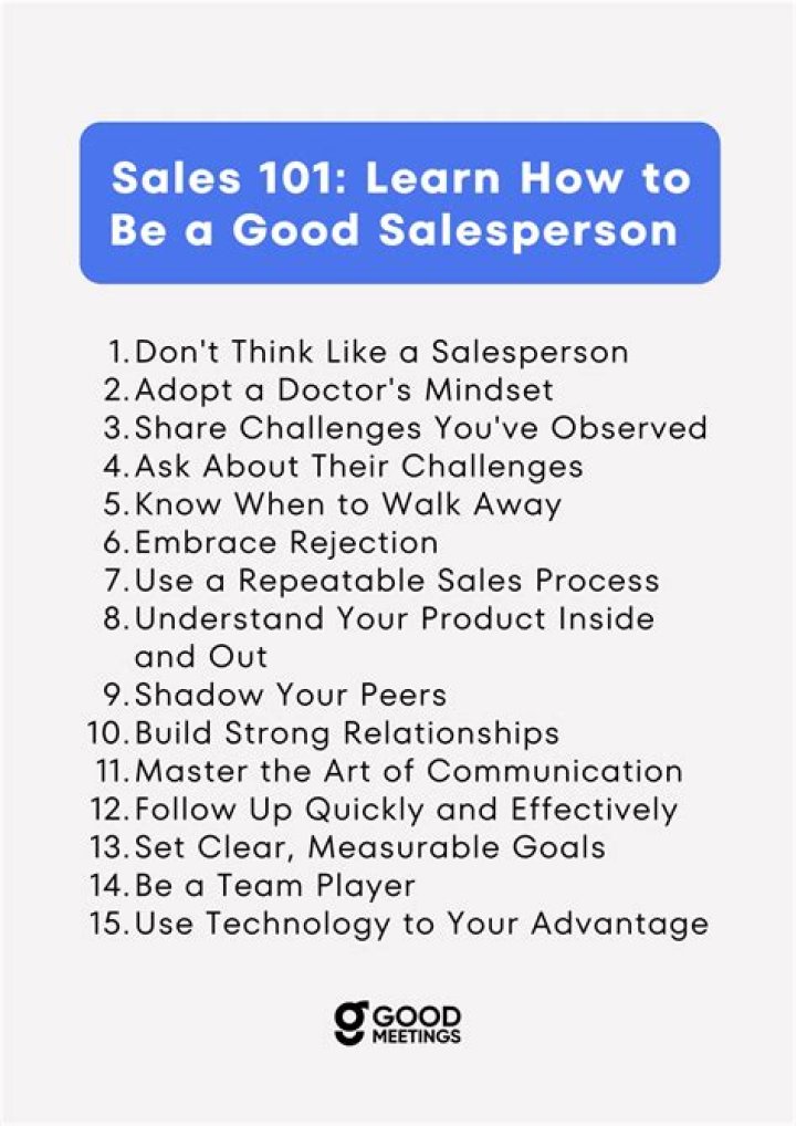 How do you find a good salesperson?