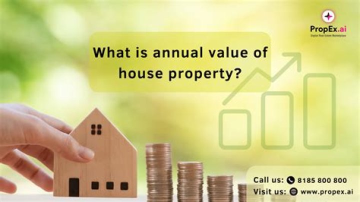 How do you find the net annual value of a house?
