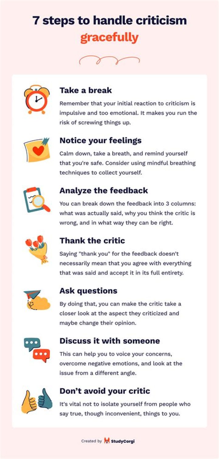 How do you handle constant criticism?