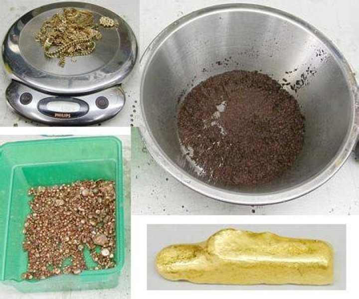 How do you purify gold and silver?