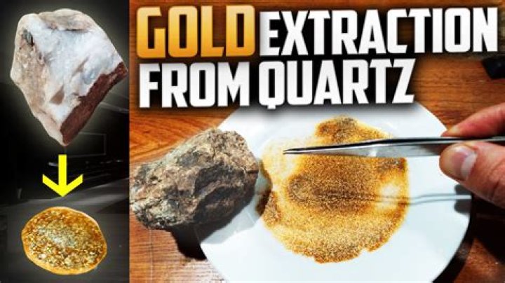 How do you recover gold from quartz?