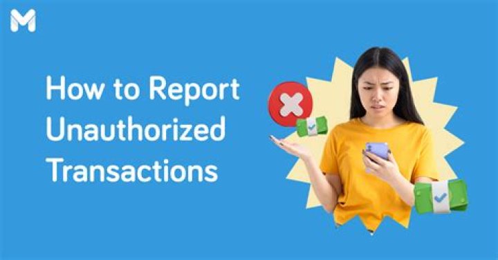 How do you remove unauthorized transactions?