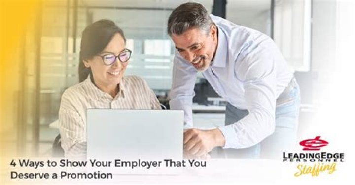 How do you show that you deserve a promotion?