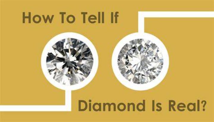 How do you tell if the diamonds in my ring are real?