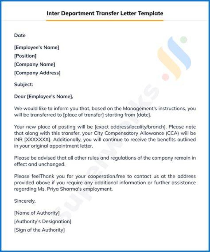How do you treat inter departmental transfer of goods?