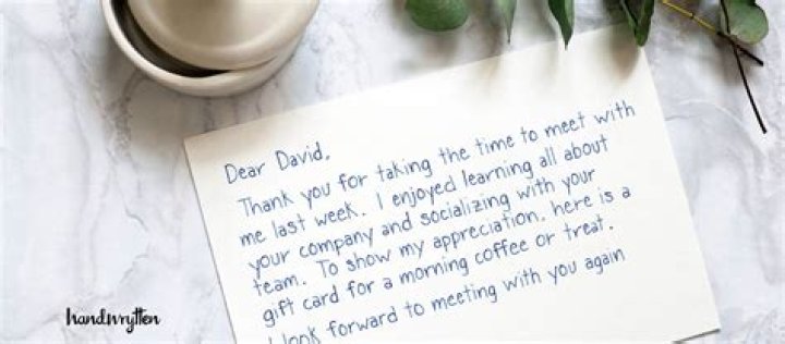 How do you write a good thank you?