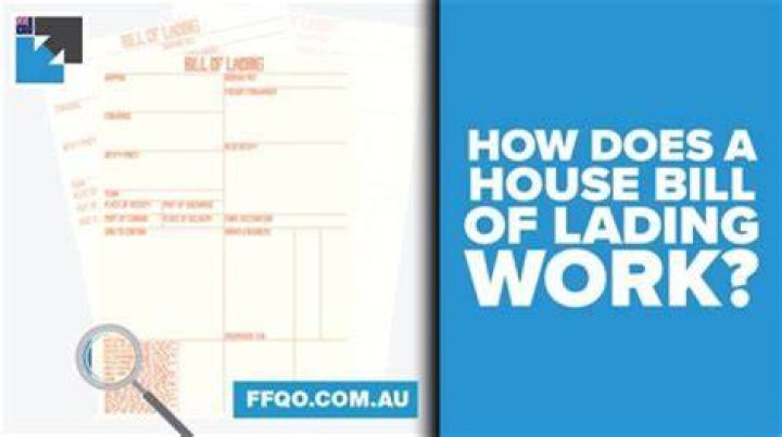 How does a house bill of lading work?