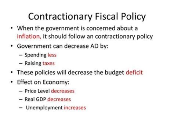 How does the federal government use contractionary policies?