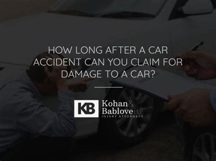 How long after a car accident can you claim for damage?