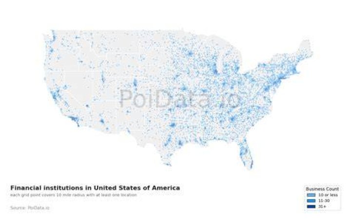 How many financial institutions are there?