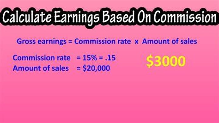 How much do sales make in commission?