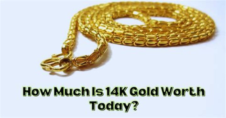 How much is the 14K gold per gram today?