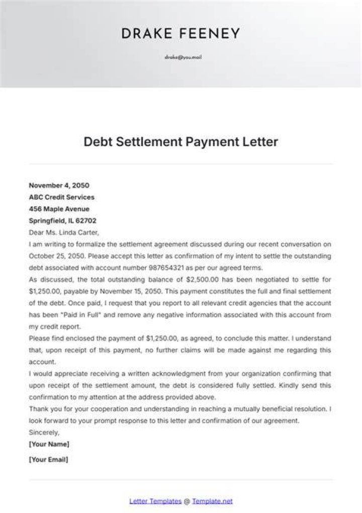 How much will creditors settle debt for?