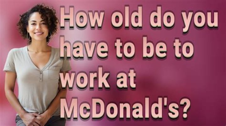 How old do you have to be to work in MD?
