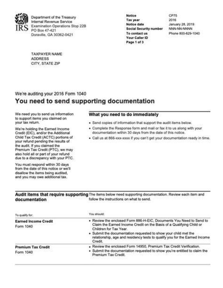 How will the IRS notify me of an audit?