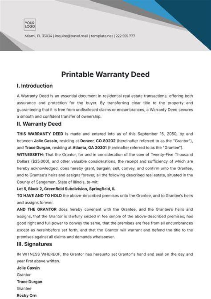 Is a warranty deed and title insurance the same thing?